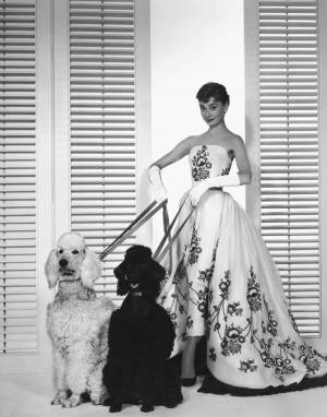 Audrey Hepburn wearing a Givenchy gown in Sabrina