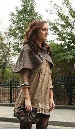Blair Walderdoff wearing a cape in Gossip Girl