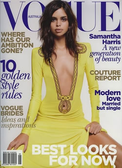 Samantha Harris - June 2010 Vogue Covergirl